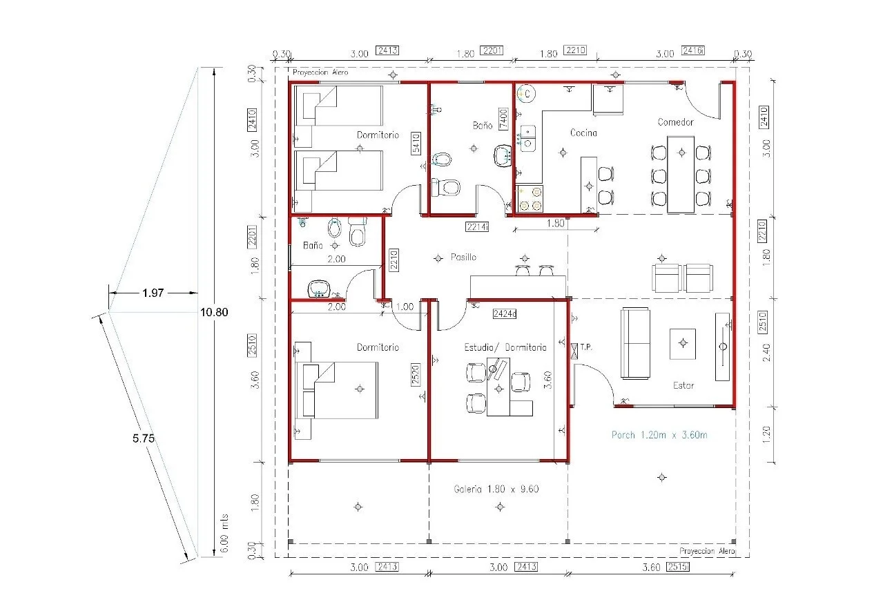 plano vivienda americana